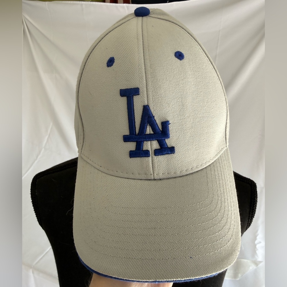 Blue and Gray LA Baseball Cap